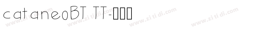 cataneoBT TT字体转换